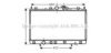 AVA QUALITY COOLING MT2208 Radiator, engine cooling